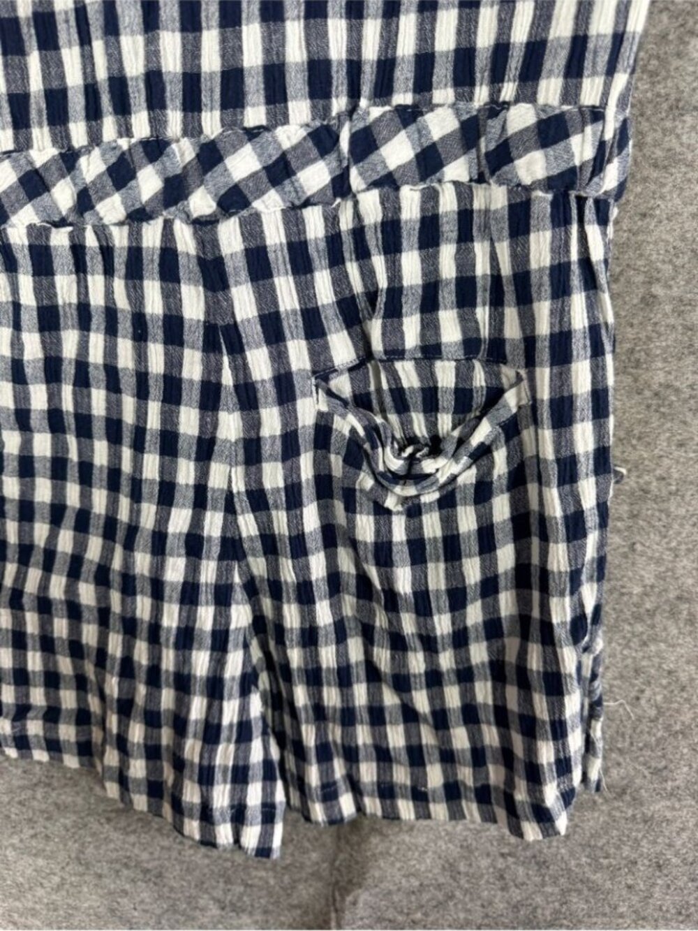Ralph Lauren Denim & Supply Gingham Romper Blue White SP Cottagecore Boho - Picture 11 of 14